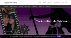 Desktop Screenshot of ninjamomdiaries.com