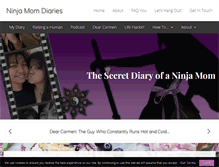 Tablet Screenshot of ninjamomdiaries.com